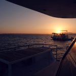 Barco casa Pôr do Sol